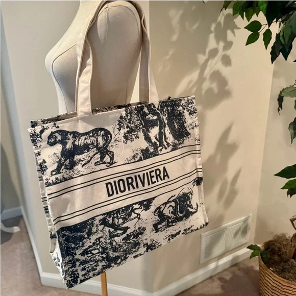 SOLD! Limited Edition Dior Canvas Tote - Picture 2 of 6